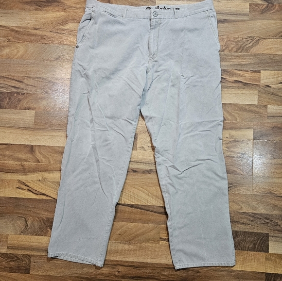 Tommy Bahama Jeans Mens 38x32 Gray Silk Cotton Blend Straight Leg Stretch Pant - Picture 3 of 10